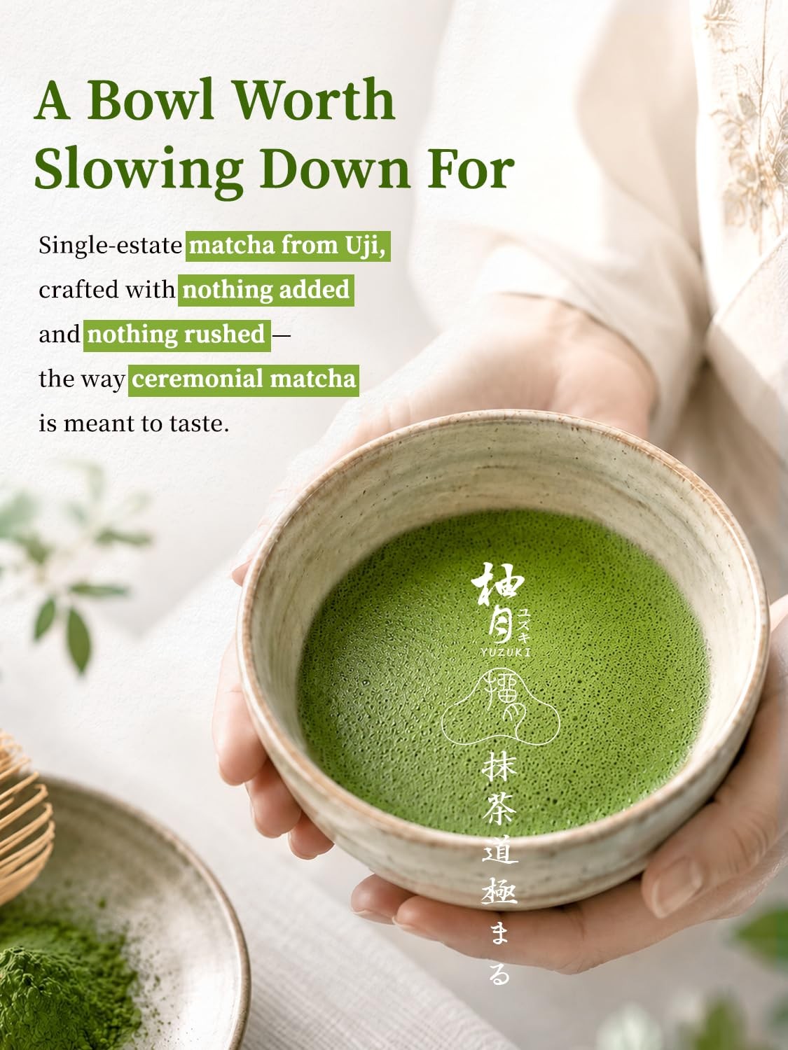 Matcha Powder 40g – Japanese Ceremonial Grade Matcha Green Tea Powder – First…