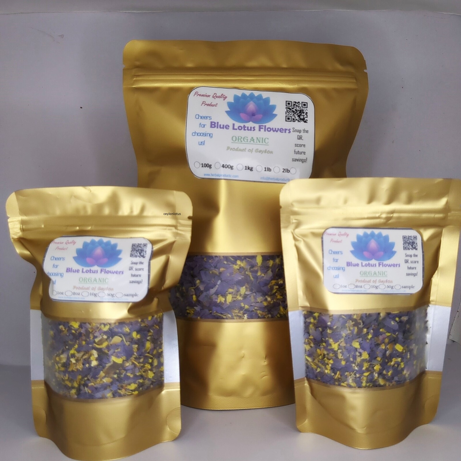 Blue Lotus Cut Flower| Nymphaea Caerulea| Hand Picked Organic Ceylon Natural Tea