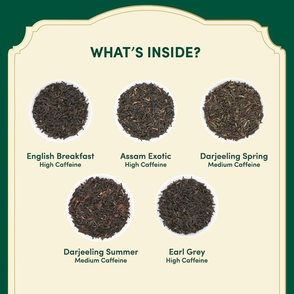Gourmet 5 Flavors Black Tea Assortment – A Perfect Gift Idea for Tea Lovers