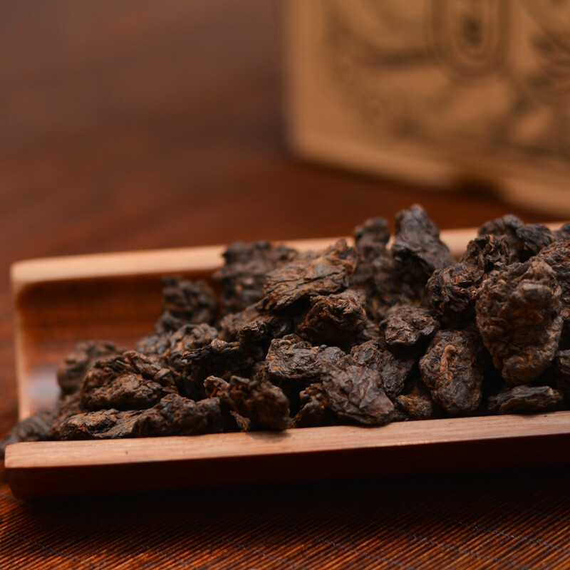 2020 Haiwan Lao Tong Zhi Ripe Puer Lao Cha Tou Five-Year Chen Shu Pu’er Tea 200g
