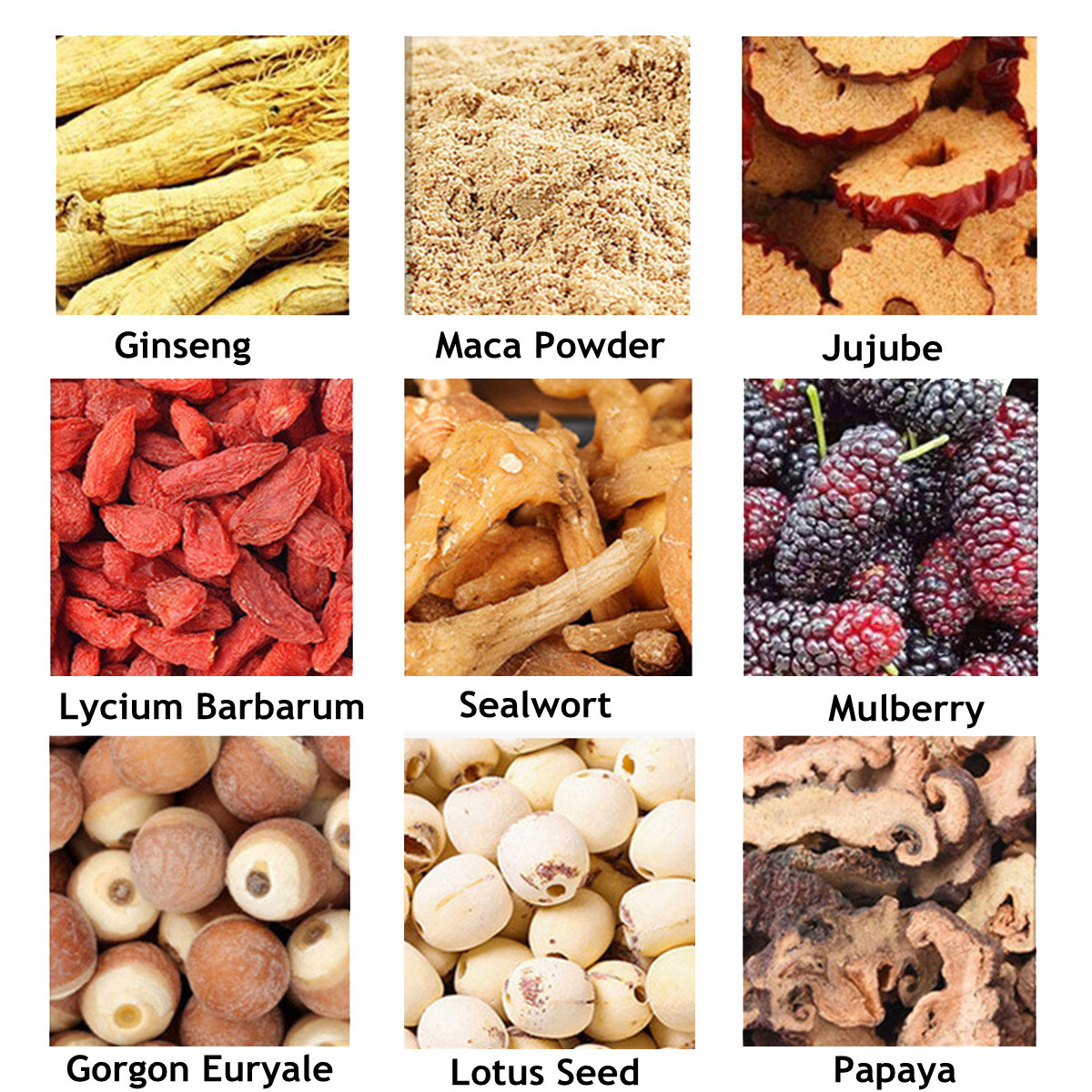 Tongrentang Ginseng and Nine Treasures tea Maca Adult Male Health Herbal Tea