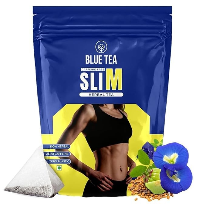 BLUE TEA- Slimming Tea- 30Tea Bags-Plant Based Get Slimmer Tummy Weight Manageme