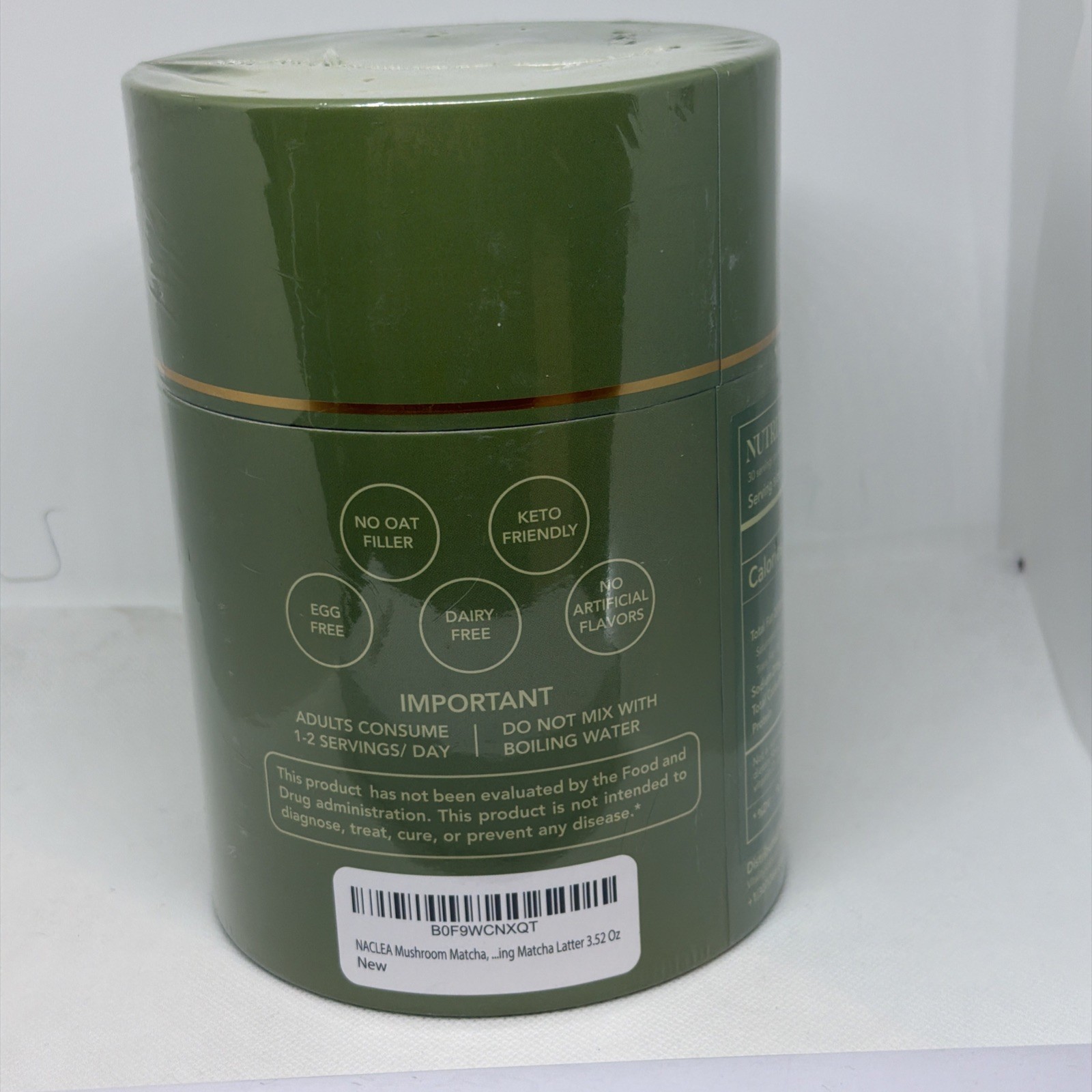Naclea Mushroom Matcha Drink Mix Powder Sugar Free Japanese Ceremonial Green Tea
