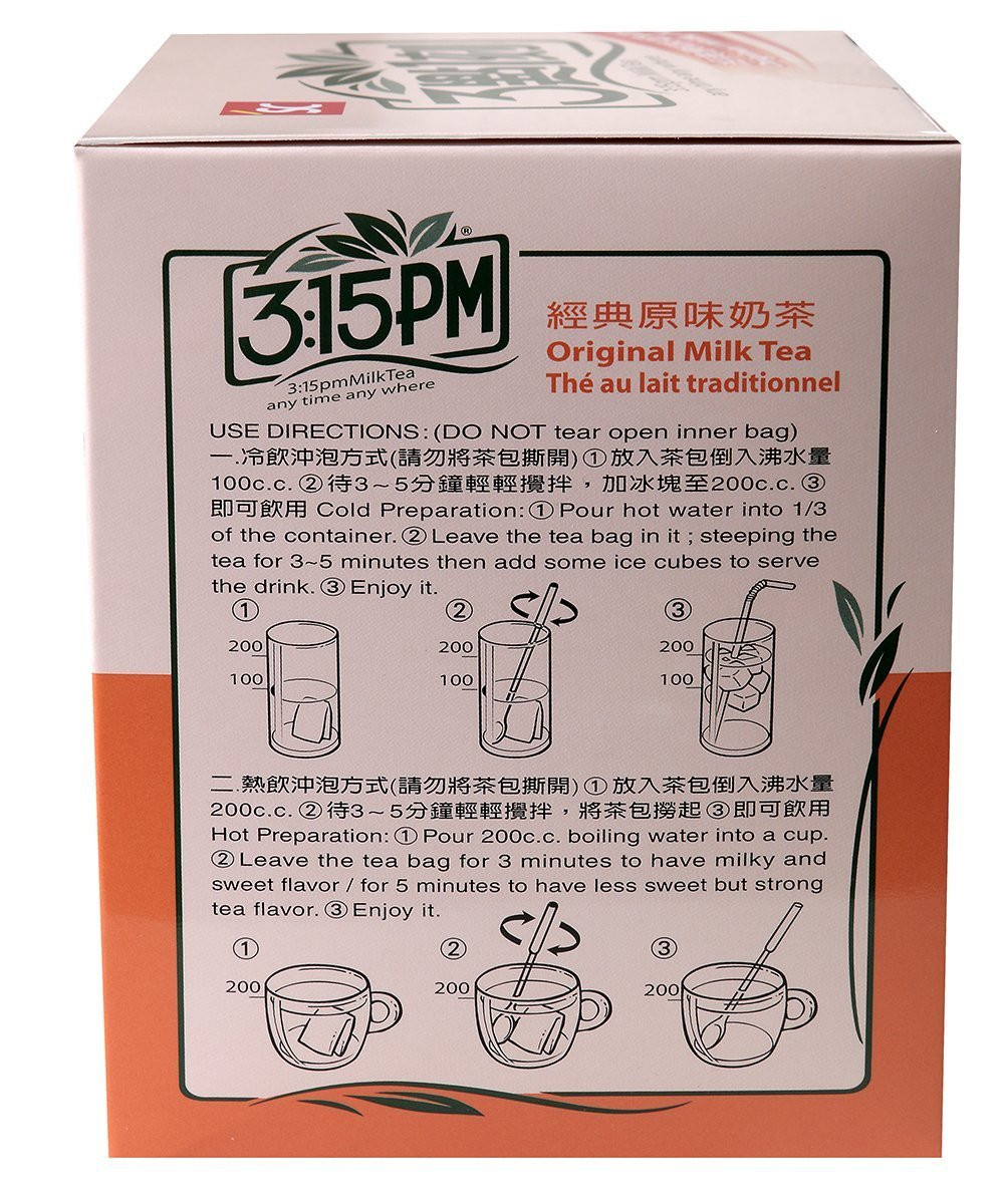 3:15Pm – Original Milk Tea, 7.06 Oz – 10 Bags (Pack of 2)
