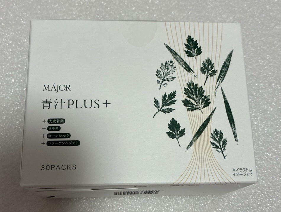 Major Aojiru PLUS+ 30 Sticks Japanese Green Juice Powder Matcha Collagen