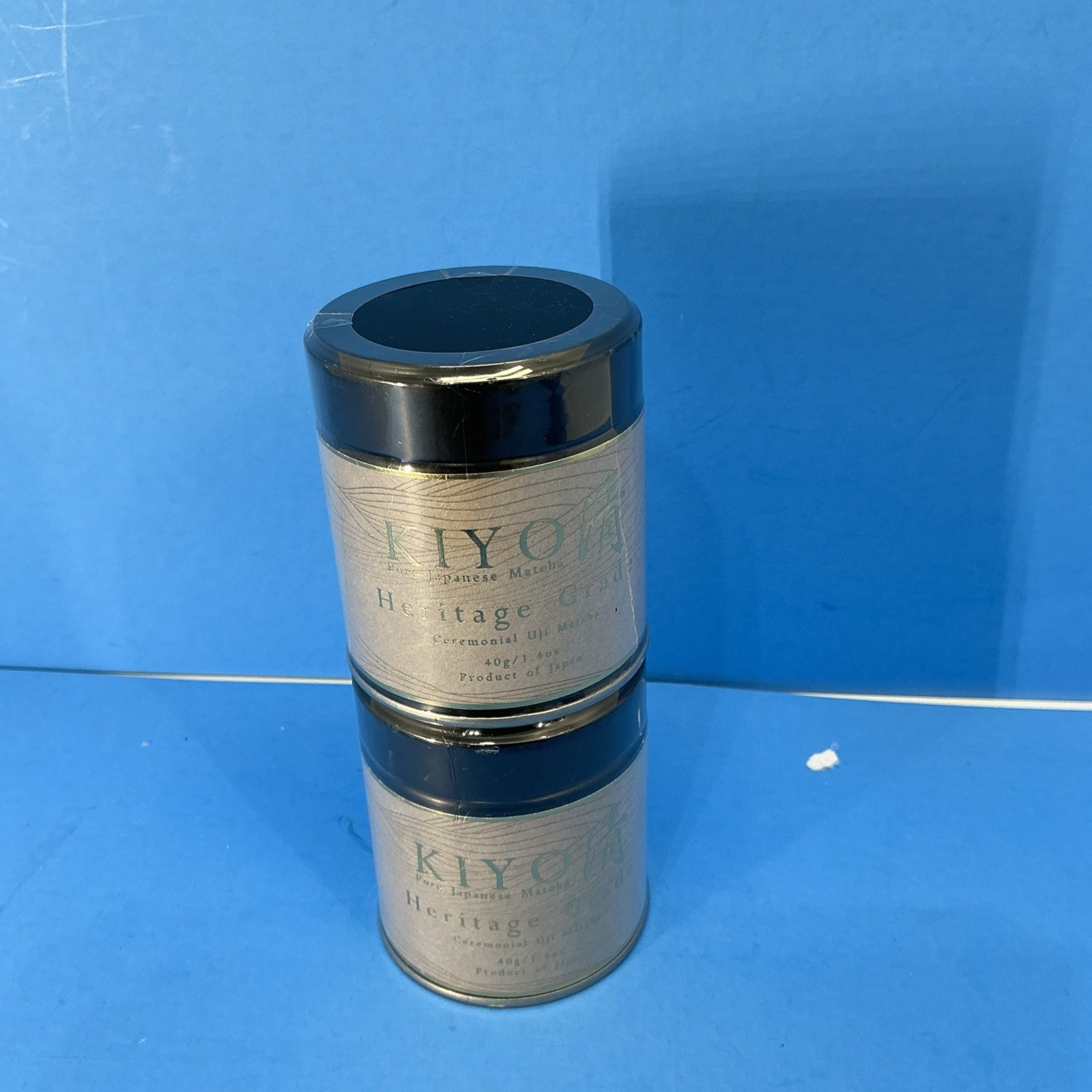 2-Pack Kiyo Matcha Heritage Grade Densho Ceremonial Uji Matcha 1.4oz