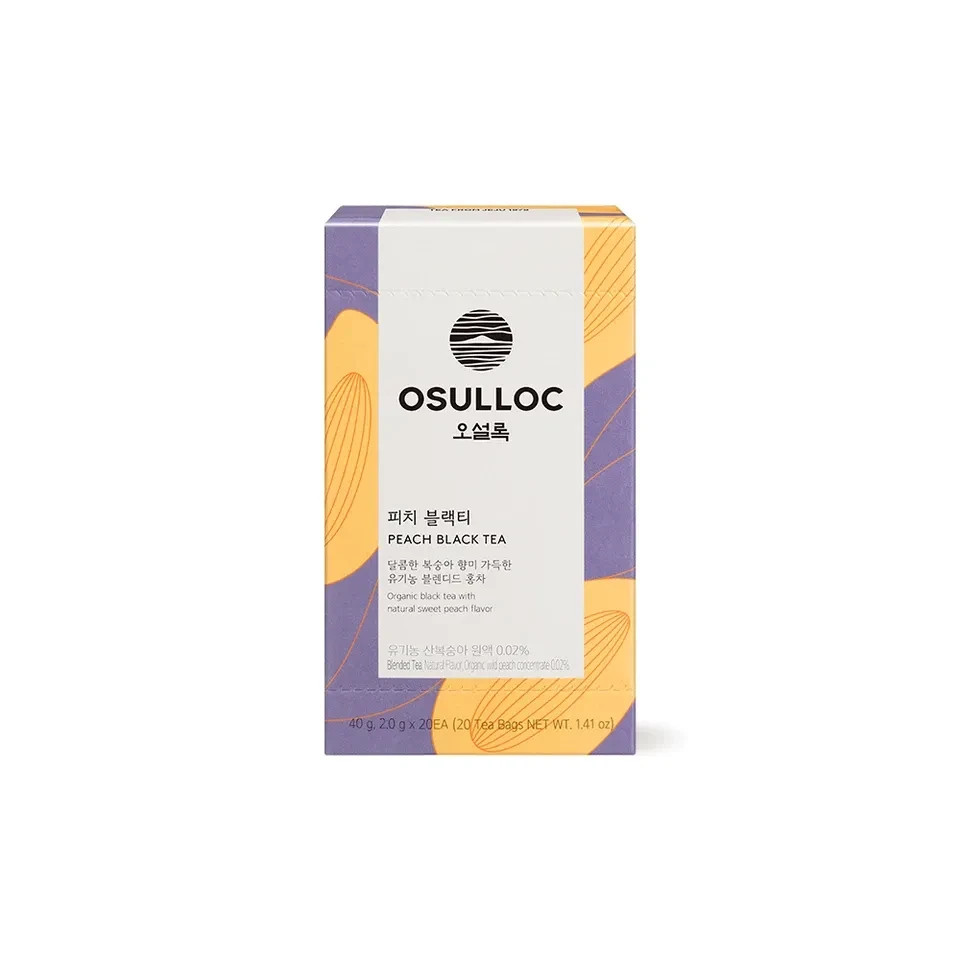 Osulloc Korea Premium Tea Collection 20T Green Black Oolong Herbal Tea Bags