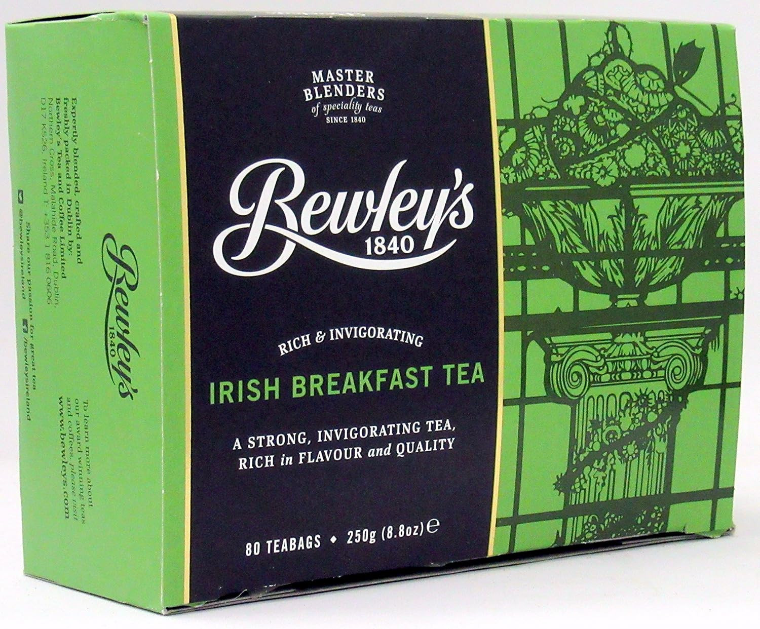 Irish Breakfast Tea – 250g, 80 Premium Tea Bags for a Perfect Brew