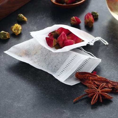 100 Pcs Non-woven Disposable Filter Empty Teabags Herb Loose Tea Bag Multisize
