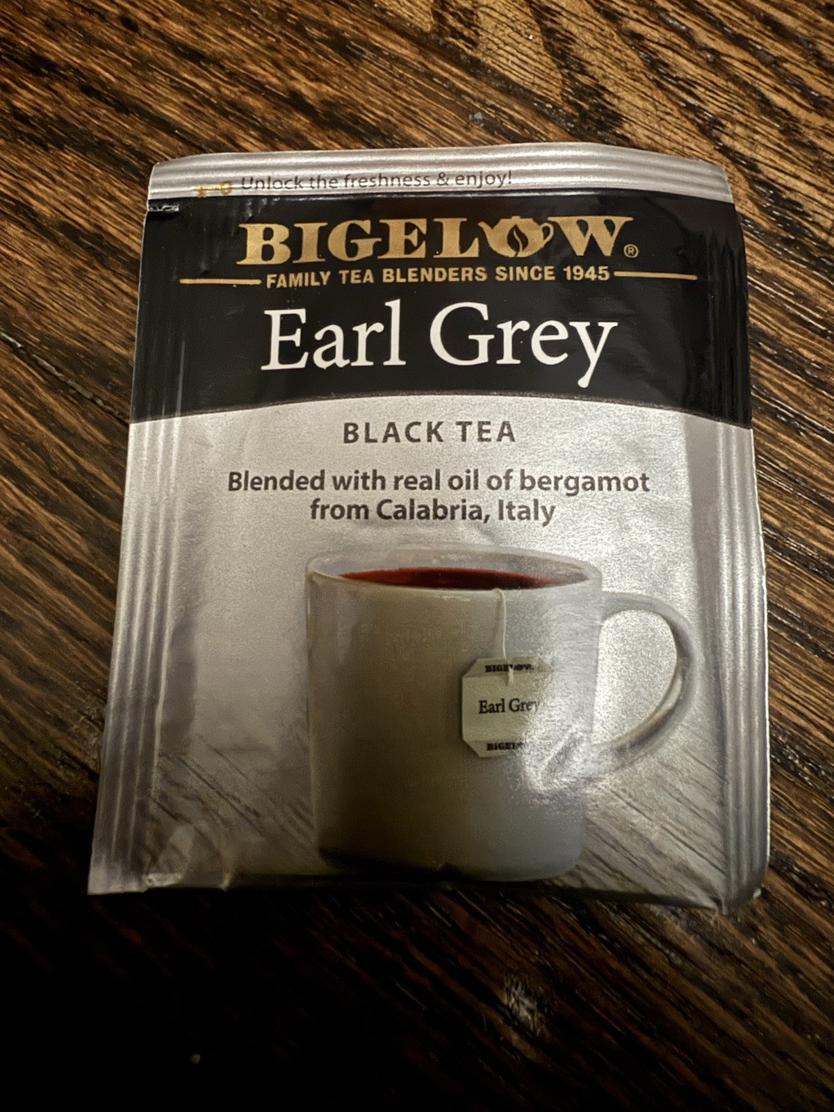 Bigelow Earl Grey Black Tea – Pack Of 62 Bags (Expiration Date: Jan 2027)