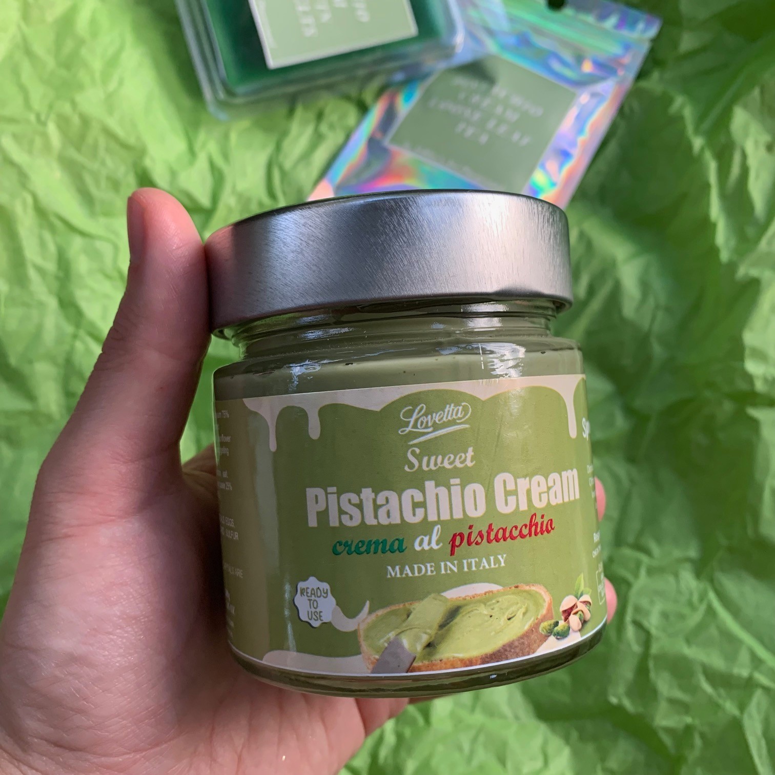 Pistachio Cream Dessert Gift Set: Butter, Pu’erh Loose Leaf Tea, & Wax Melts