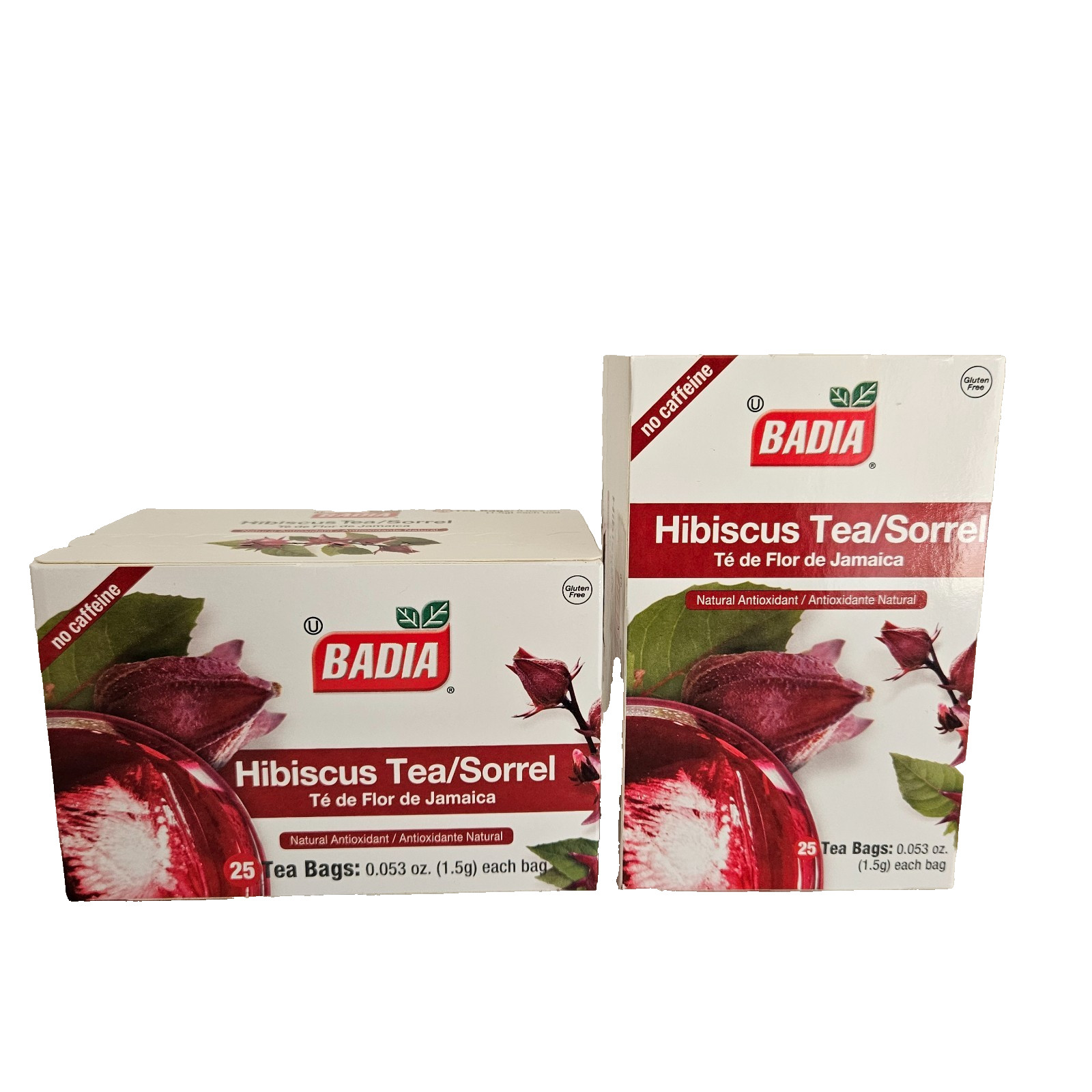 Badia Hibiscus Tea Sorrell 50 Bags Antioxidant No Caffeine BB 10/2027