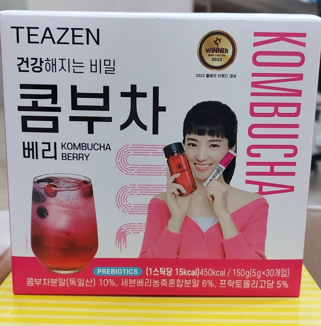 Teazen Kombucha Berry Powder 5g x 30sticks Prebiotics Tea K-Drink