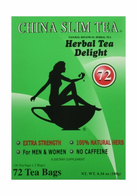 12x China Slim Herbal Tea Delight 72 bags ea – 864 Servings!