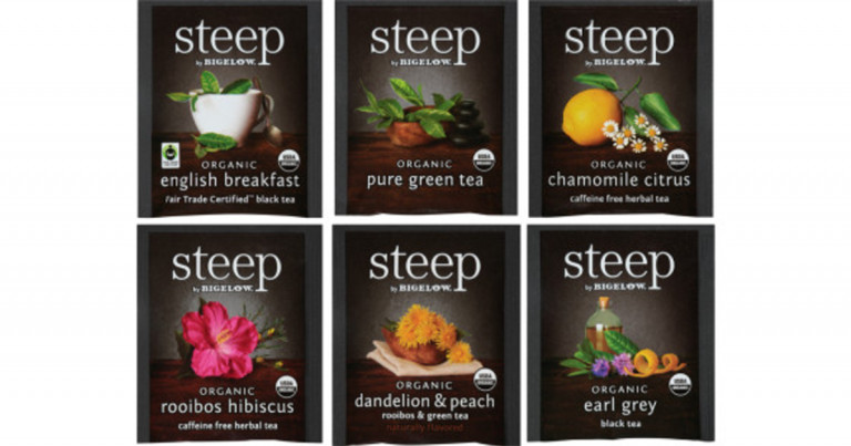 Steep By Bigelow Organic Tea Bags – 20/Box (select flavor below)