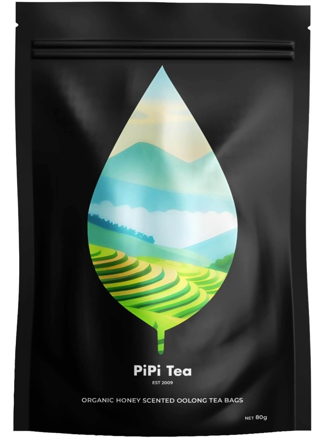 Organic Oolong Tea Bags – Whole Leaf, 20 Bags for Stress Relief Wellness