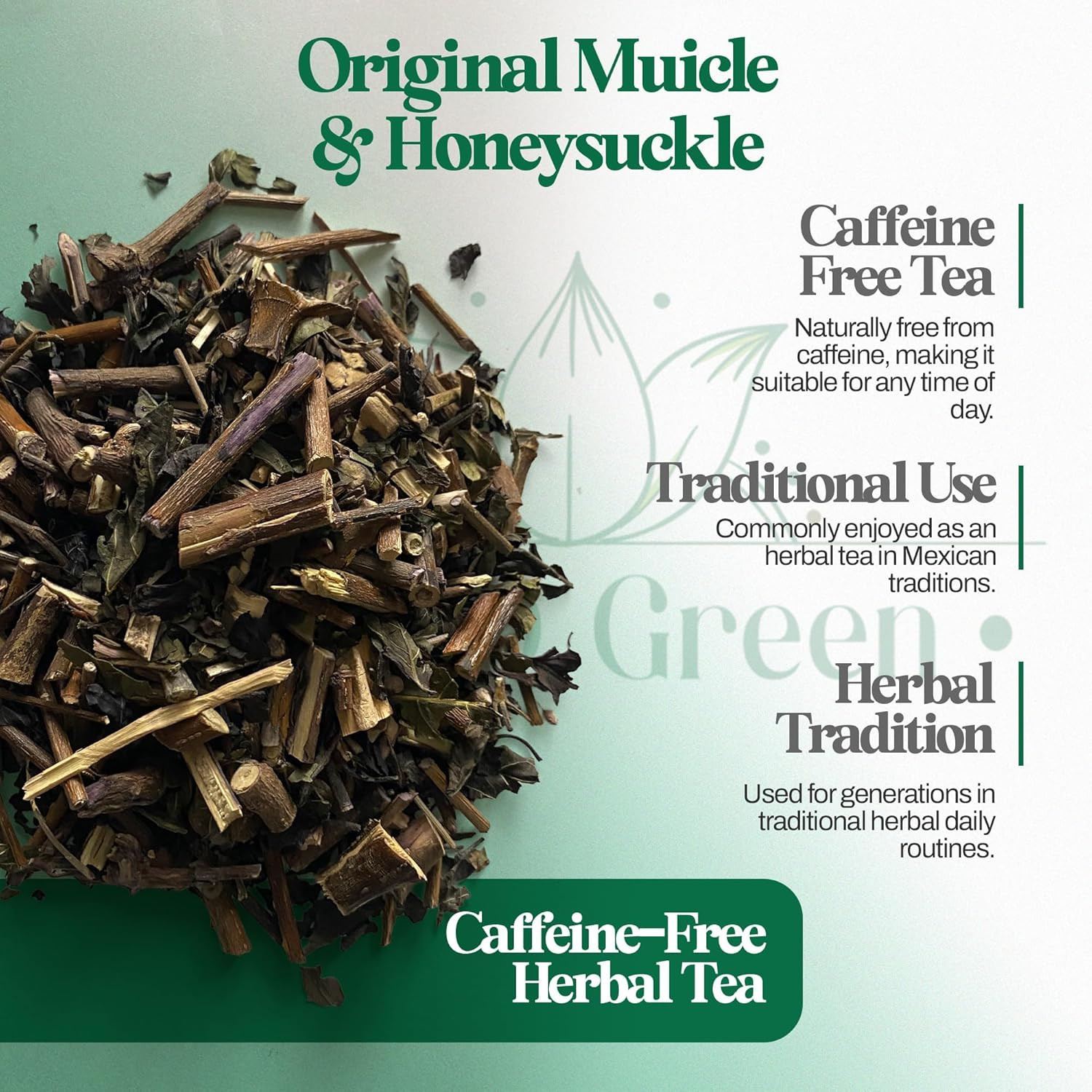 Muicle Mexican Honeysuckle Hierba Tea 2 Oz 100 % Natural ,Gabio Green Herbs (2 O