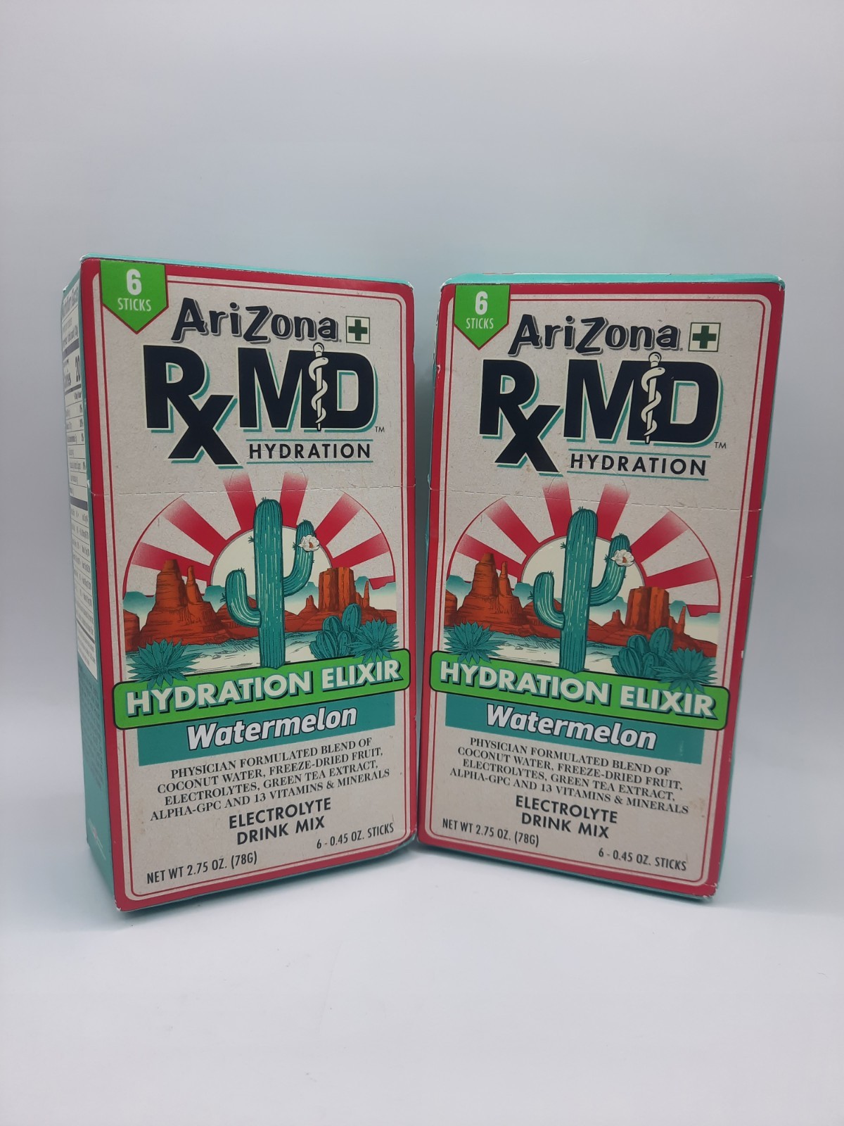 AriZonaRx MD Hydration Watermelon Drink Mix 0.45oz 12 Sticks Total Exp 05/2027