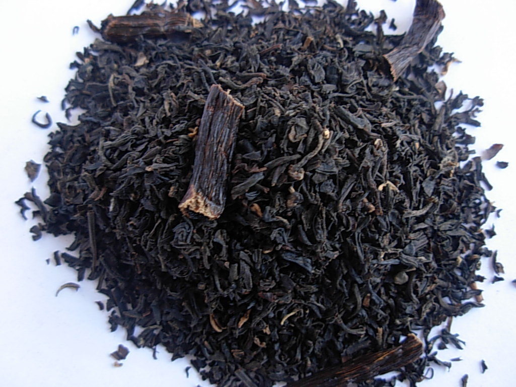 Vanilla Black Tea Organic China Black Tea Vanilla Bean loose leaf or tea bags