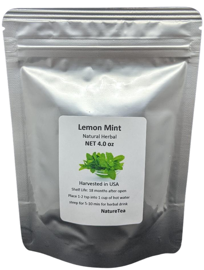 Lemon Mint Tea – Loose Leaf Herbal Tea – By Nature Tea, Wild Crafted