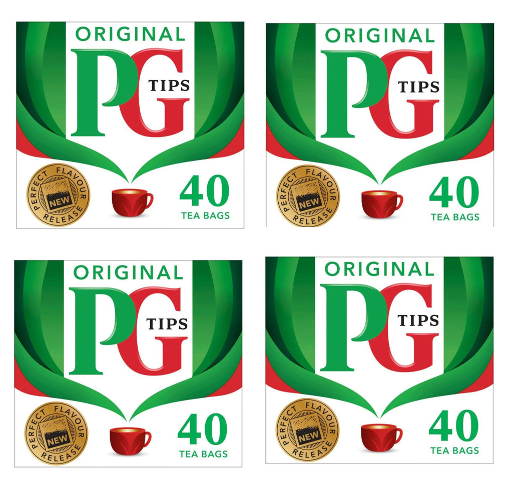 PACK OF 4-PG Tips Original Black Tea, 40 Bags/Box-EXPIRED 12/2025-CHEAP!