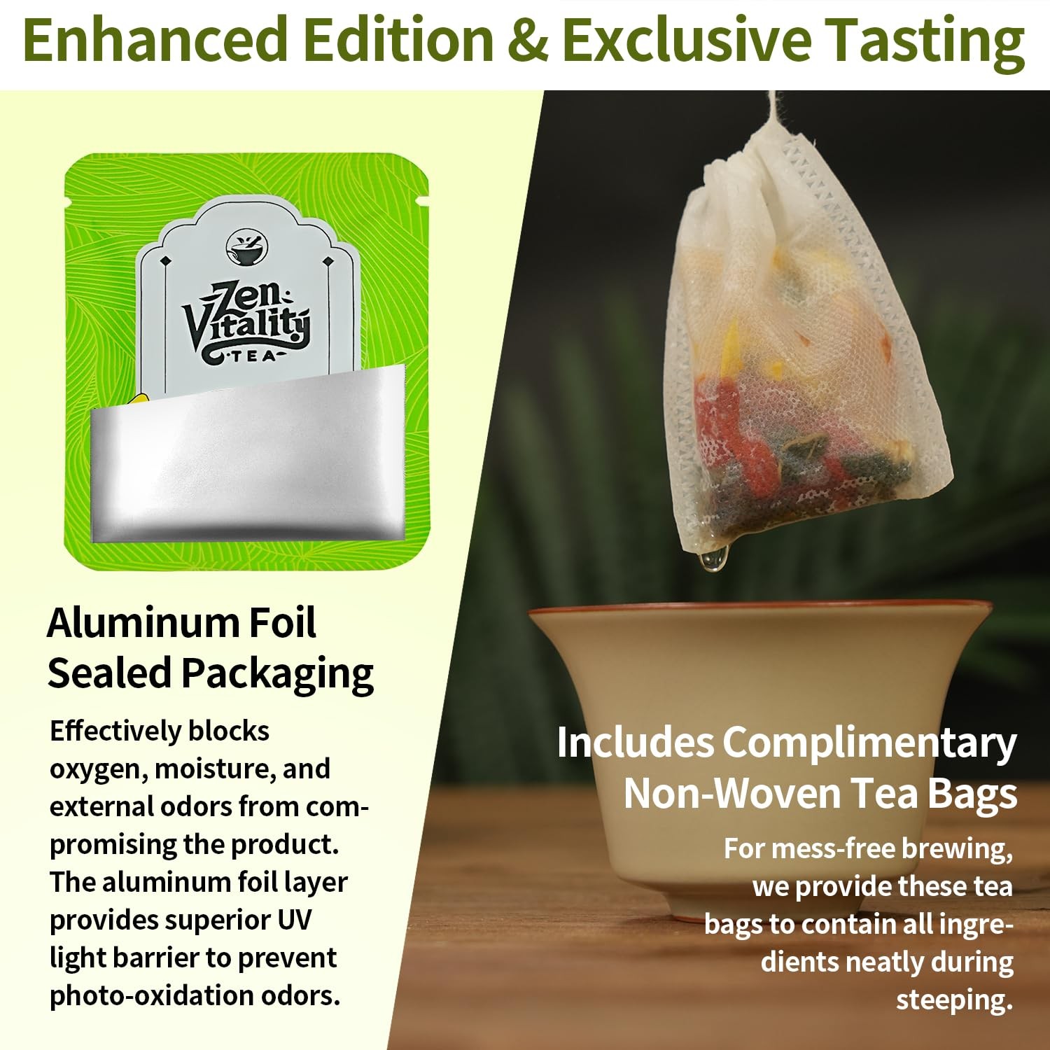 ZenVitality® Organic Dandelion Wolfberry Tea For Diabetics Supports Healthy B…