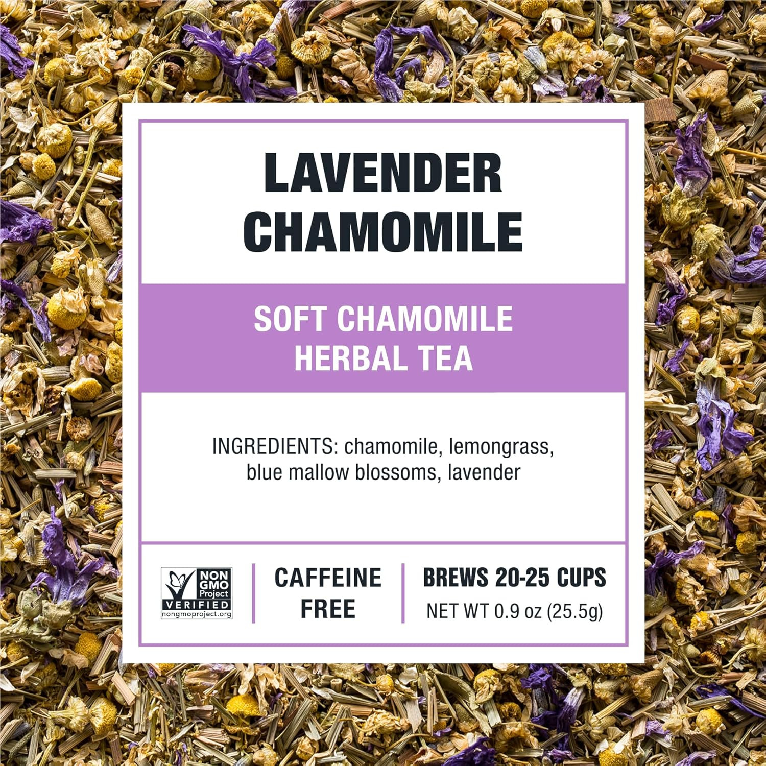 – Lavender Chamomile Herbal Tea, Loose Leaf, Calming Blend with Chamomile, Laven