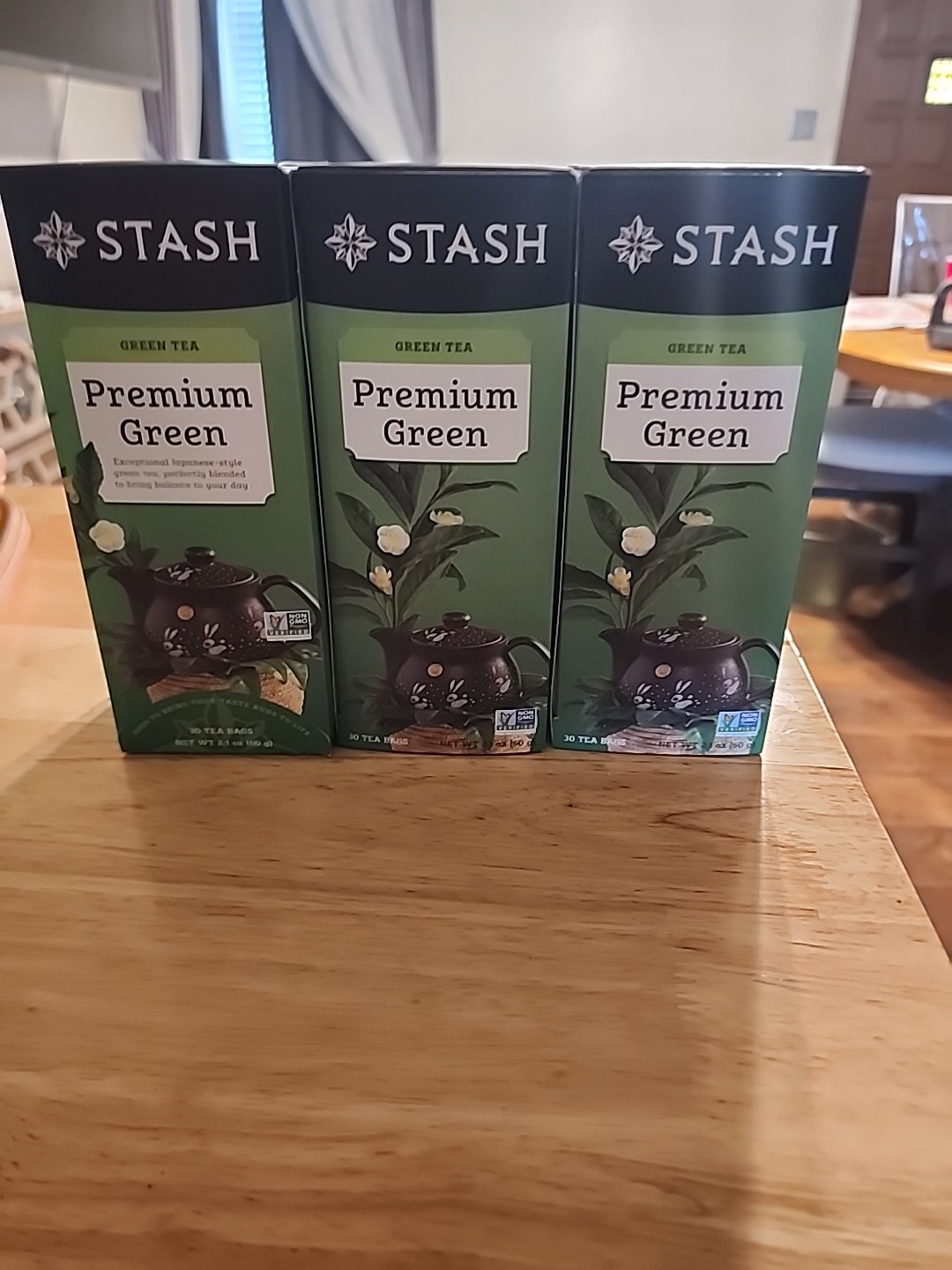 Green Tea Premium By STASH 3 Boxes 30 Tea Bags Ea BB 10/13/2026