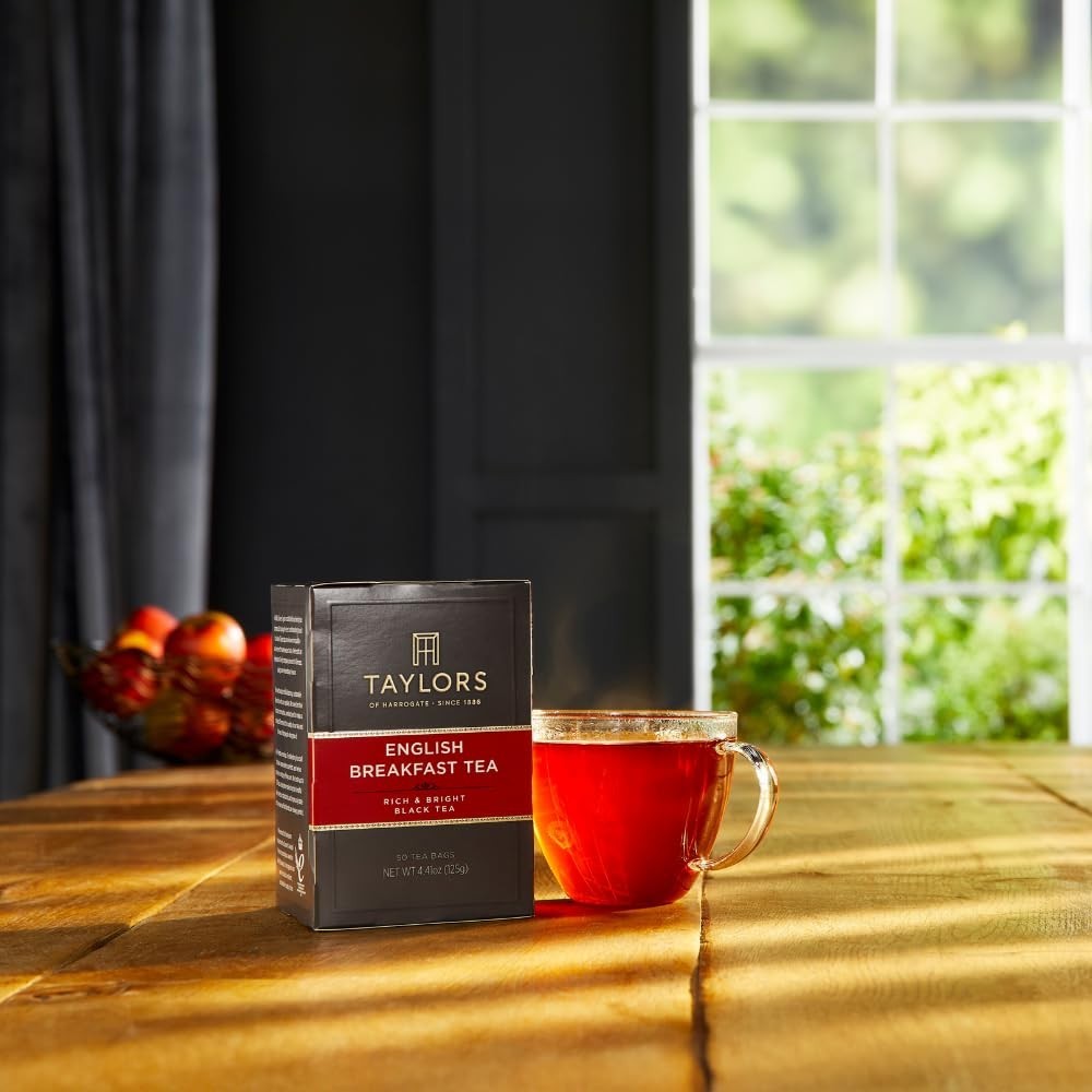 Rich & Refreshing 50 Count English Breakfast Tea – Pillow Tea Bags for Anytime