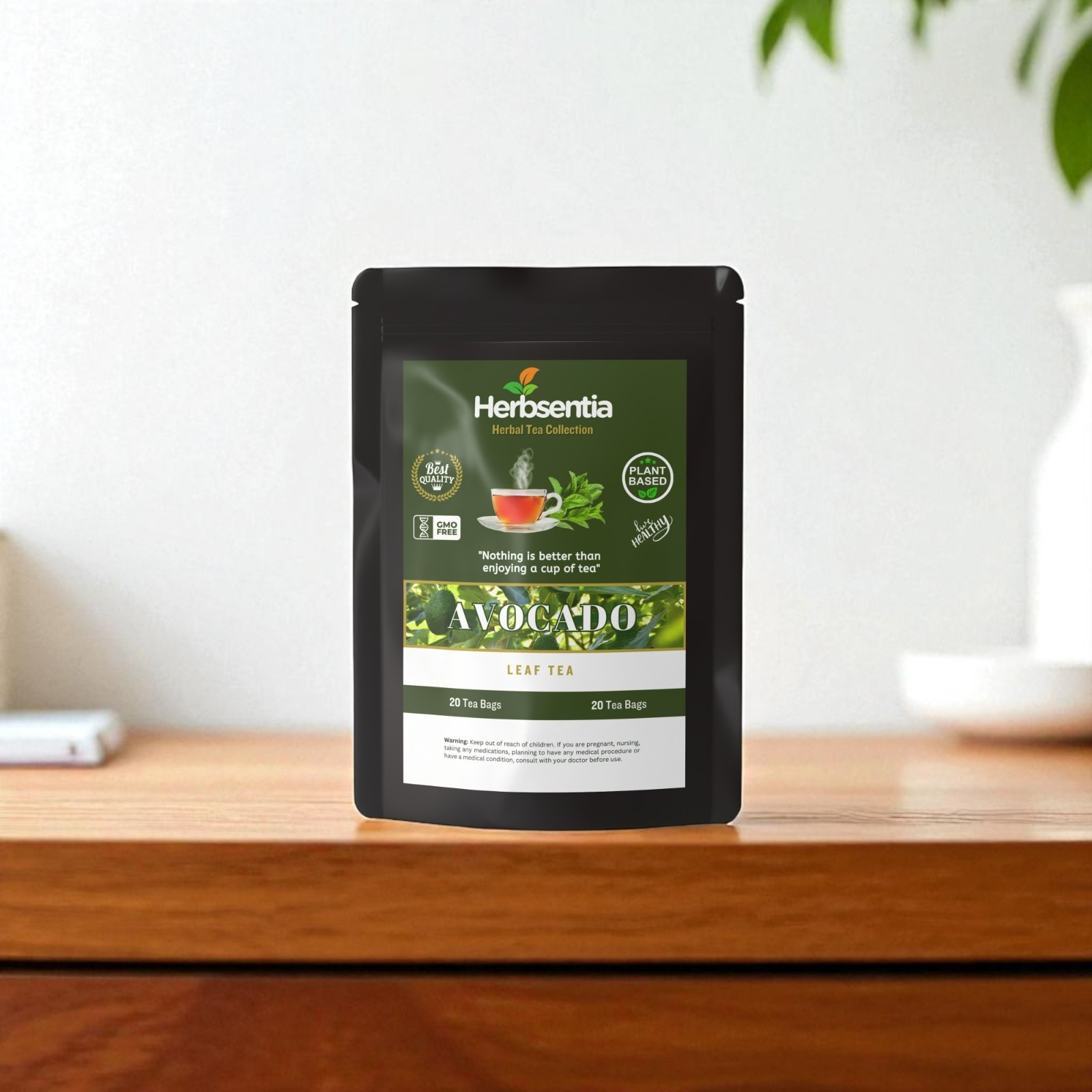 Avocado Leaf Herbal Tea | 20 Tea Bags | Caffeine Free