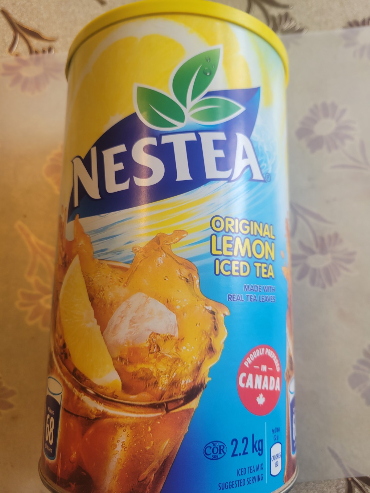 Nestea Original Lemon Iced Tea Mix 2.2kg 4lb 13oz Can 122 servings Canada Fresh