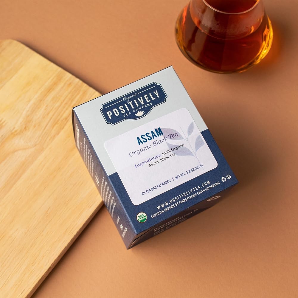 20 Count Assam Black Tea Bags – Rich, Smooth, and Naturally Energizing