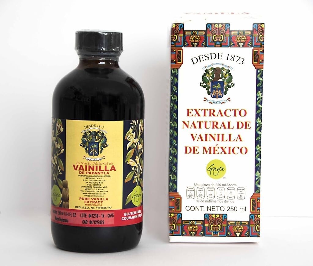 Vainilla de Papantla Gaya Extracto Natural en frasco de 250 ml. Veracruz Mexico