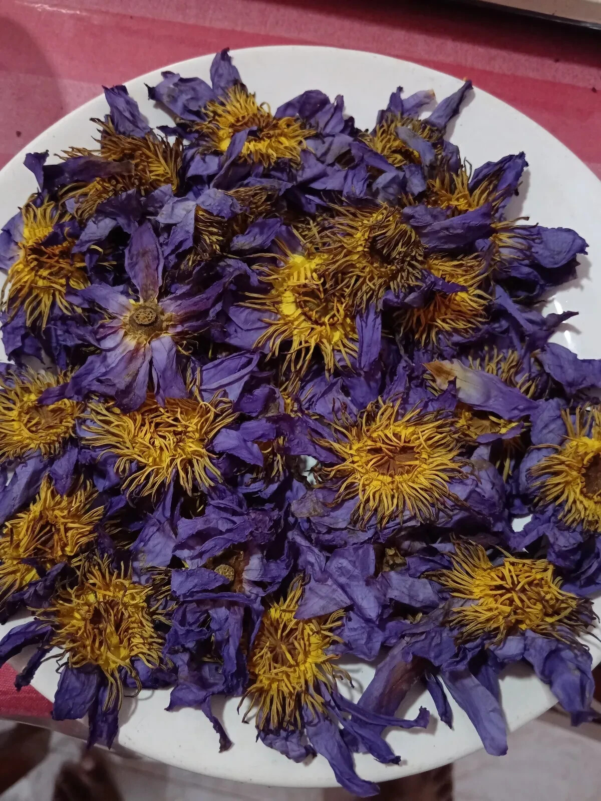 Dried Blue Lotus Nymphaea Caerulea Dried Flowers 100% Organic Egyptian Lotus 30g