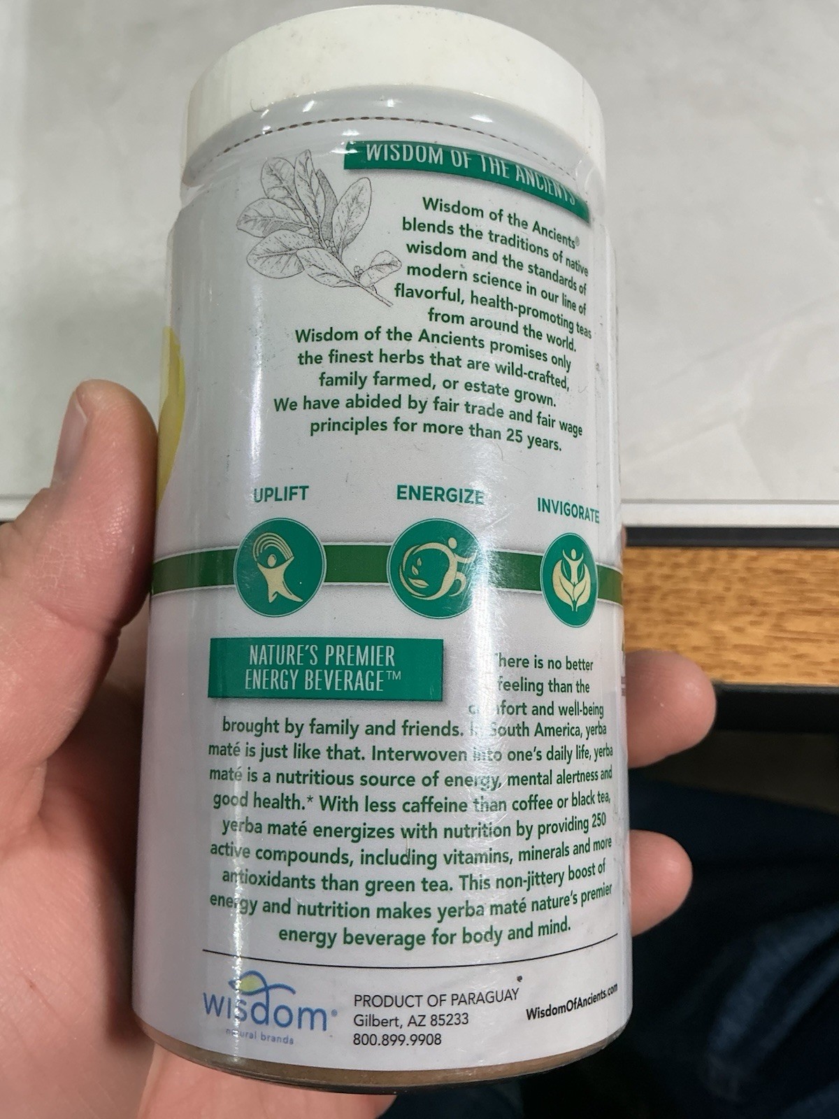 Yerba Mate Plain, Instant Herbal Tea, Unsweetened, 2.82 oz (79.9 g)