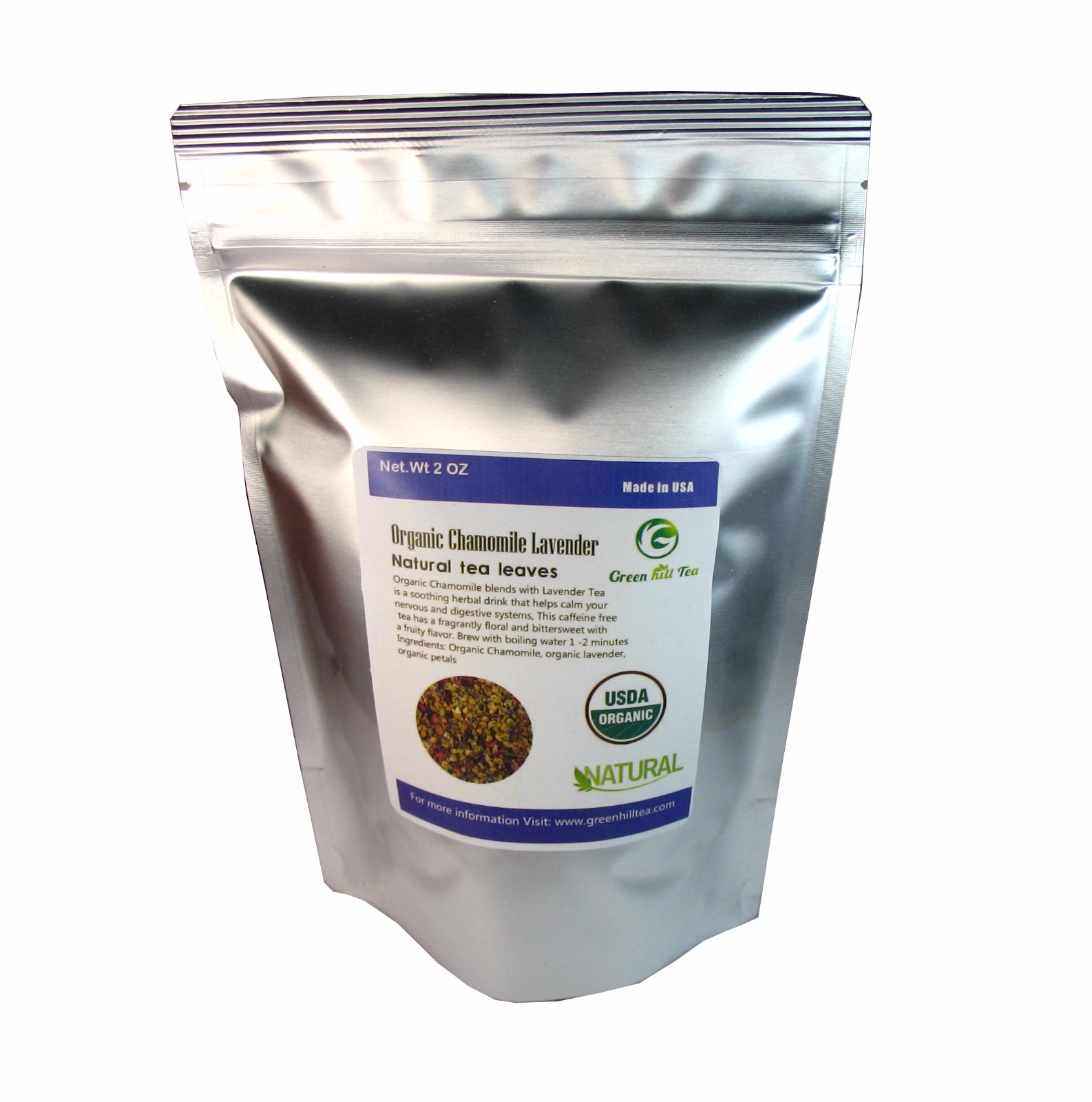 Chamomile Lavender Organic Loose Tea Relaxing and better sleeping Tea 2 OZ
