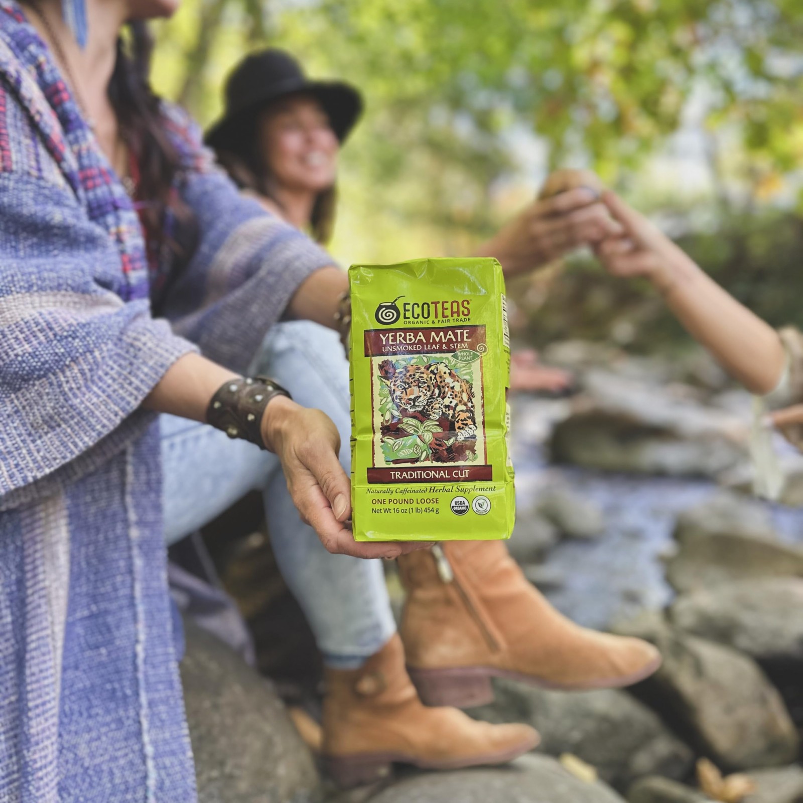 ECOTEAS Organic Yerba Mate Loose Leaf Tea – Unsmoked (Air 1 Pound (Pack of 1)
