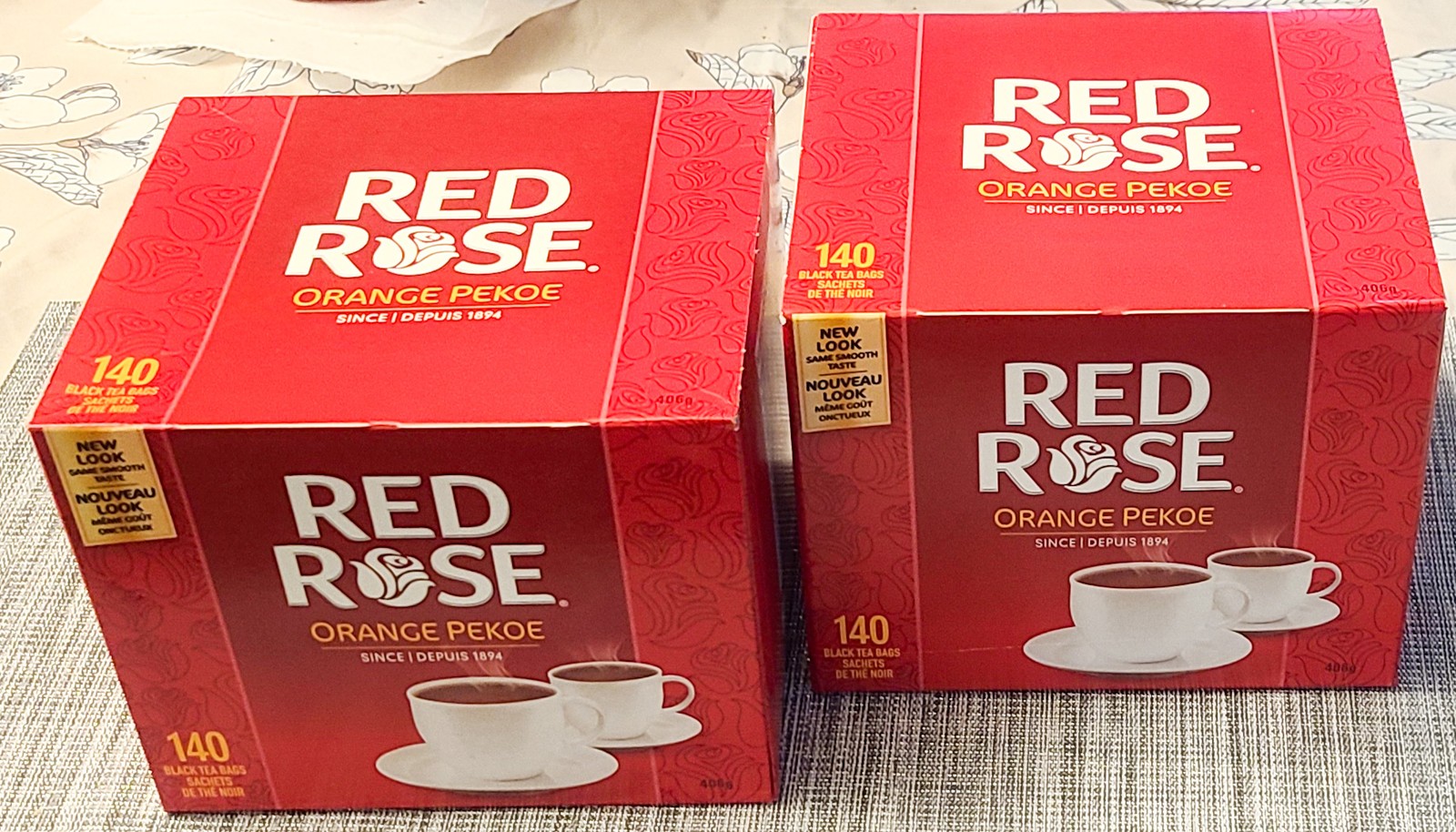 Red Rose Tea Bags 280 (2 x 140) Orange Pekoe 100% Natural Canada Fresh Stock