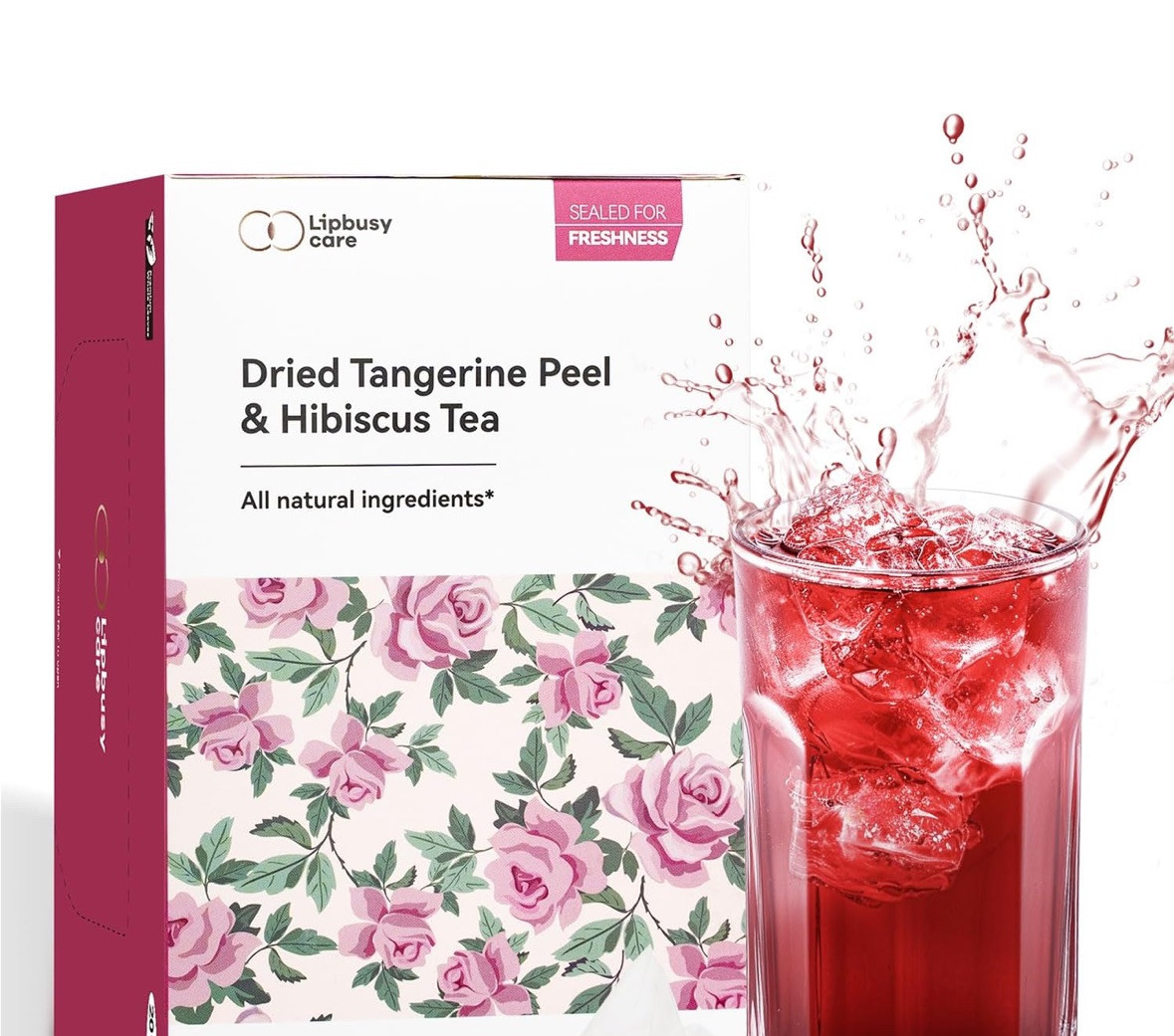 Dried Tangerine Peel & Hibiscus Tea 10 Single Bags