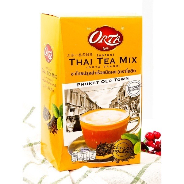 5x ORTA Instant Thai Tea Mix Drink Halal Phuket Oldtown Signature Thailand