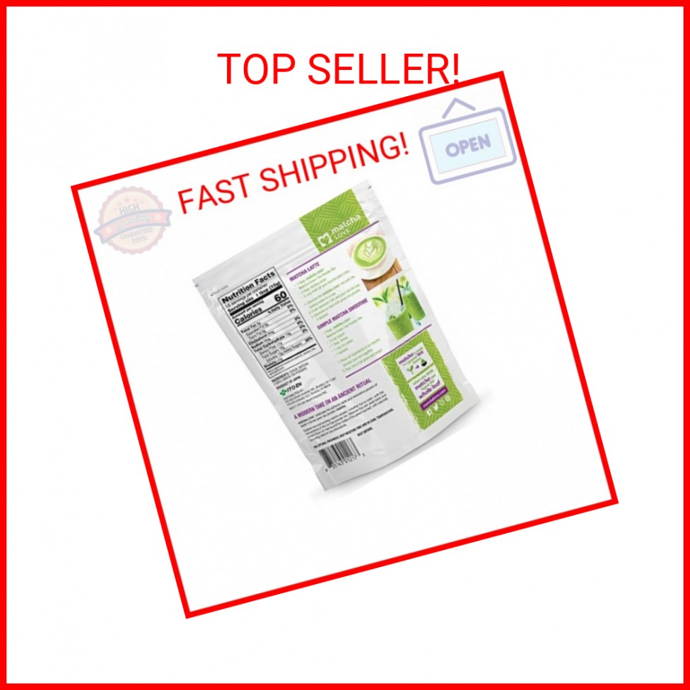 Matcha Love Green Tea Powder Packet, Sweetened, 8 Ounce