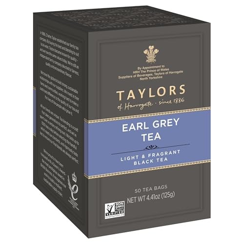 Taylors Of Harrogate Earl Grey Tea Bags 300 Count Full Bodied Flavor And Aroma