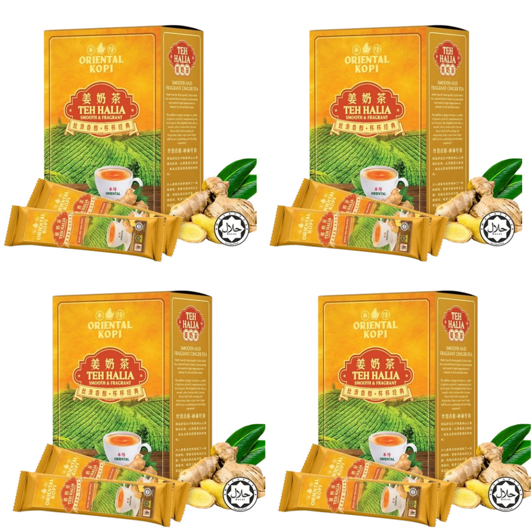 380g X 4BOXES ORIENTAL Teh Halia Premium Ginger Tea Instant Premix FAST SHIPPING