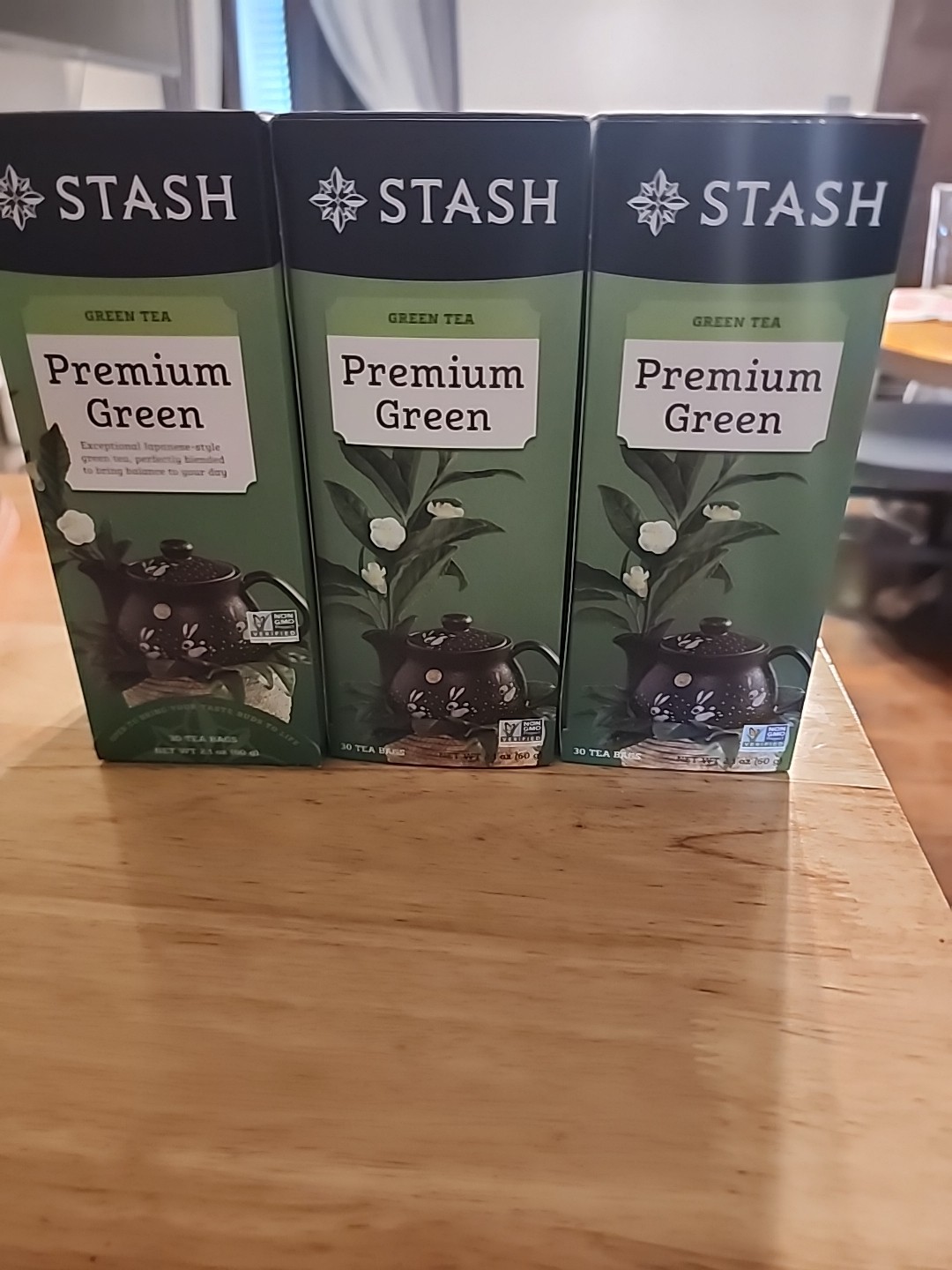 Green Tea Premium By STASH 3 Boxes 30 Tea Bags Ea BB 10/13/2026