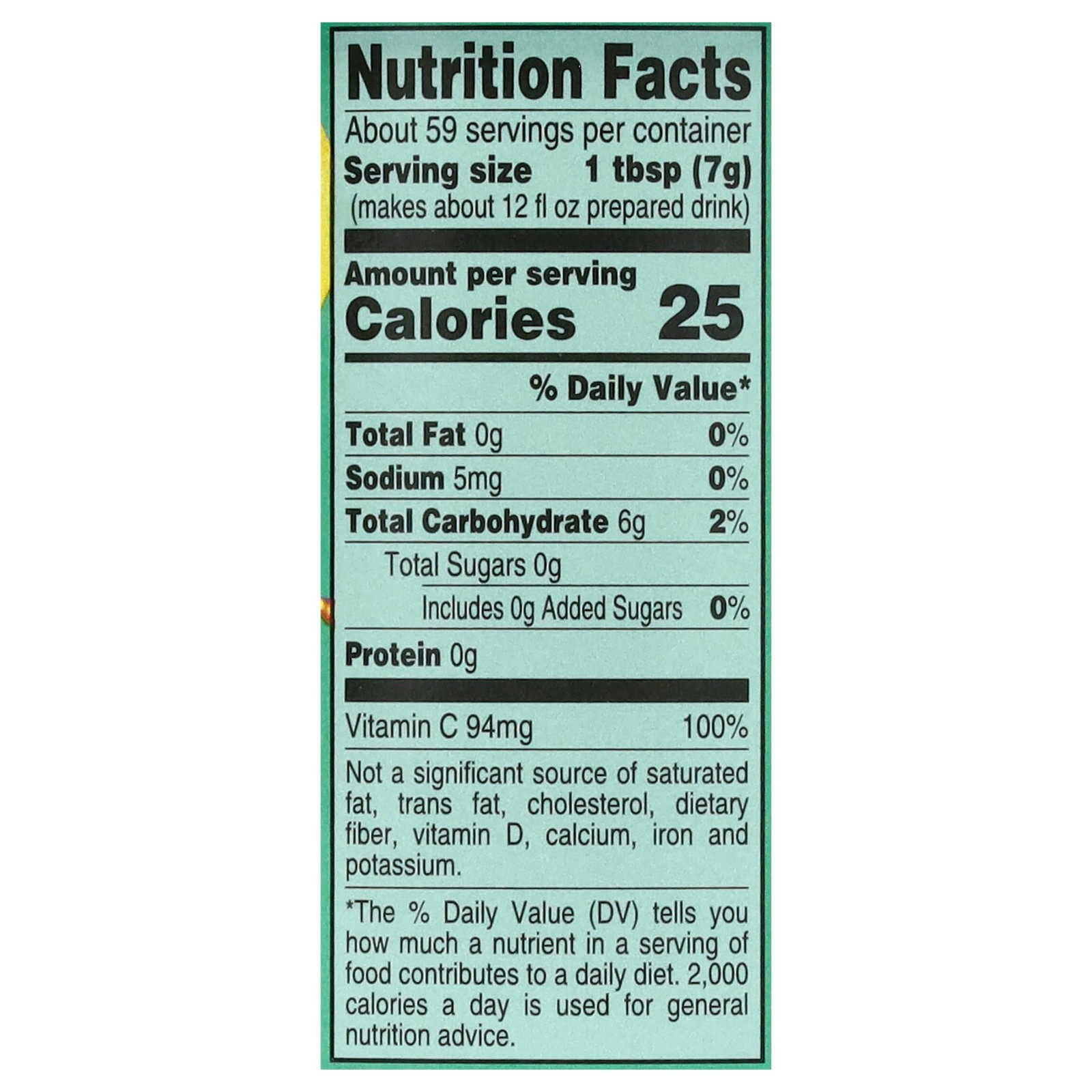 Light Powdered Drink Mix Cannisters, Zero Sugar Green Tea 3 Pack, 22 Quarts, Fam