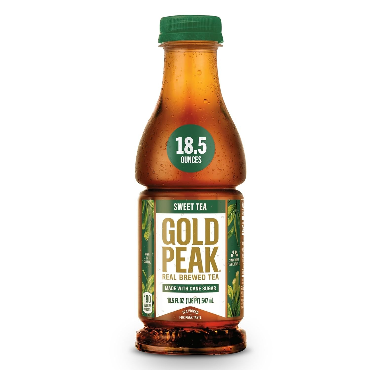 Real-Brewed 18.5 fl oz Sweet Tea – All-Ages Delight with Low Caffeine