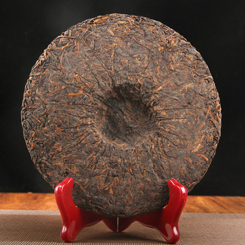 Puerh Tea Ripe Golden Bud Banzhang Ancient Tree Natural Healthy 357g Cake