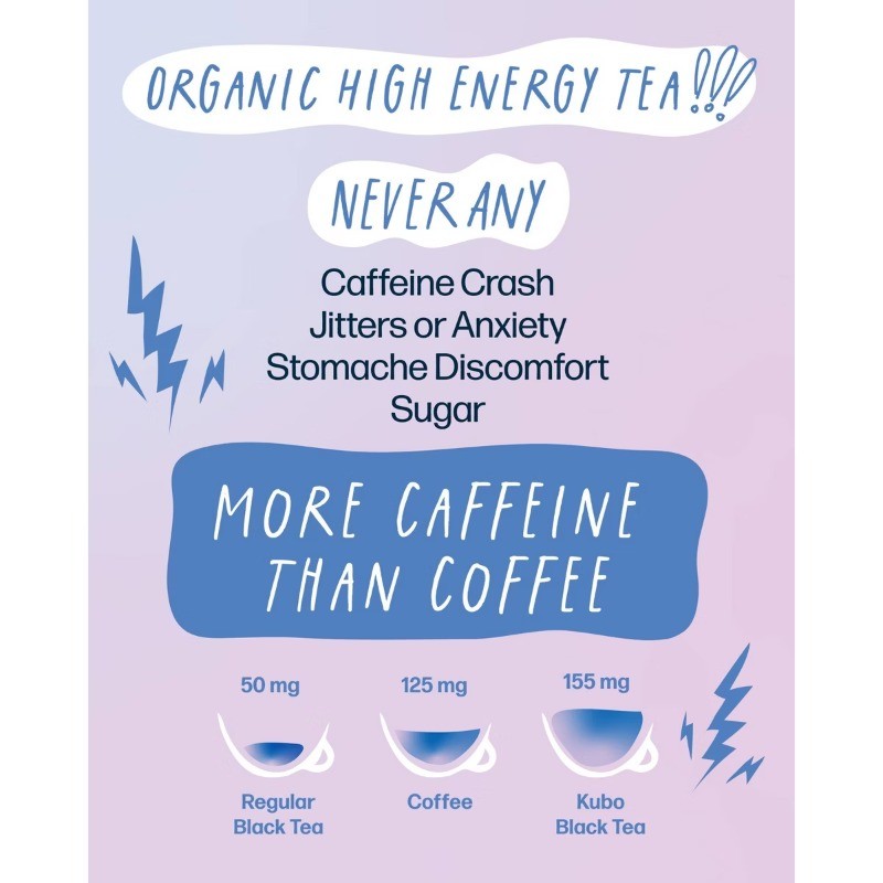 Organic High Caffeine Tea Bags – 20ct