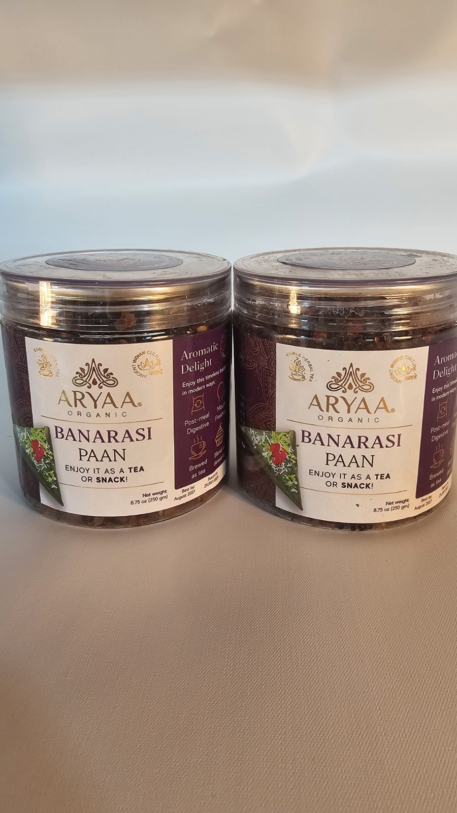 Banarasi Paan l Two 8.75oz (250gm) Tea & Digestive Snack | Exp 8/2027