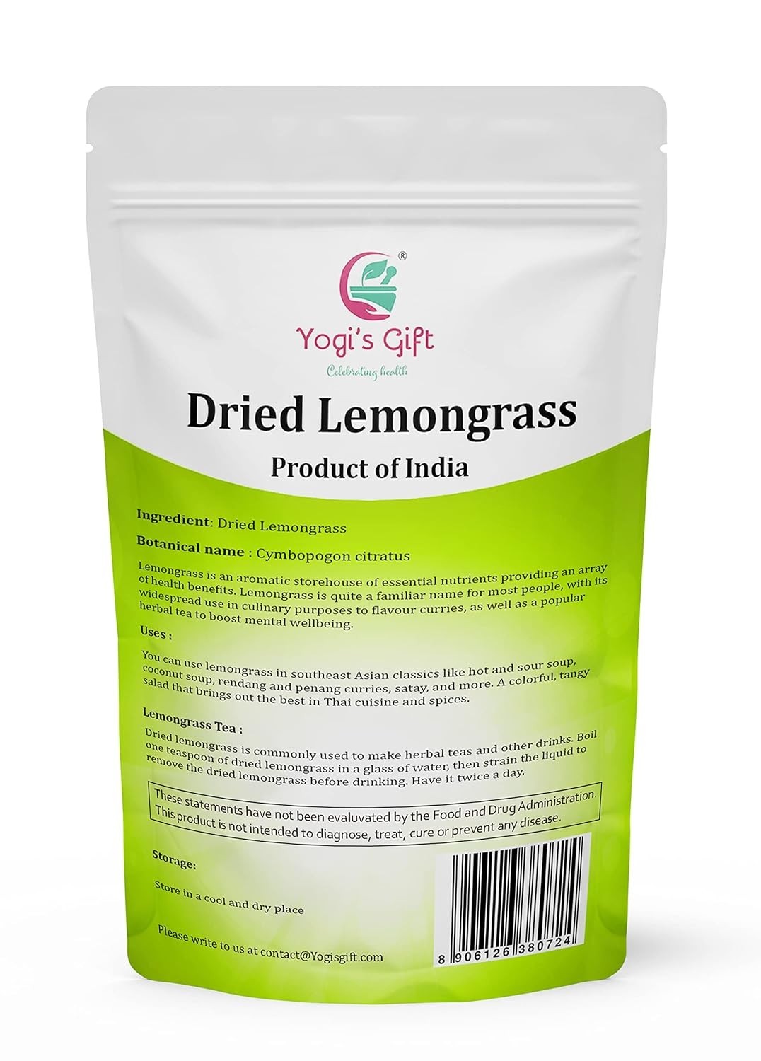 Dried Lemongrass 1 LB | Cut and Sifted Loose Leaf | Aroma Rich Lemon Grass | …